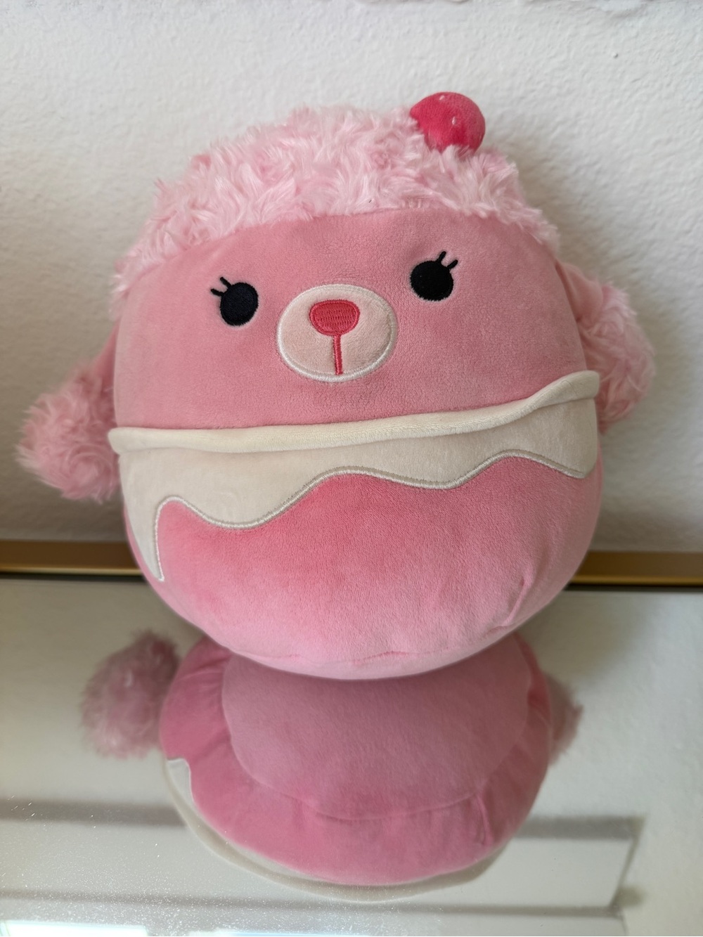 Squishmallow Plush Chloe the Poodle Strawberry Shortcake 8”